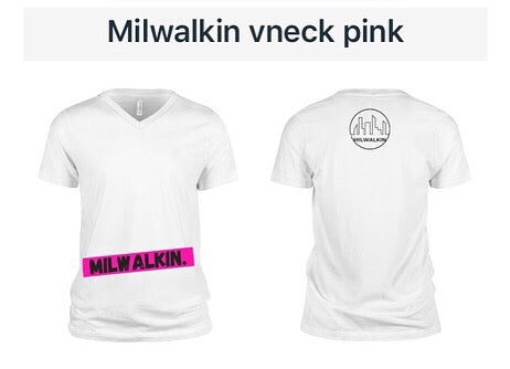 Milwalkin Pink VNeck