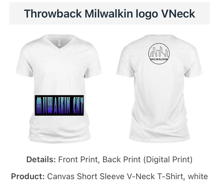 Throwback Milwalkin Logo VNeck